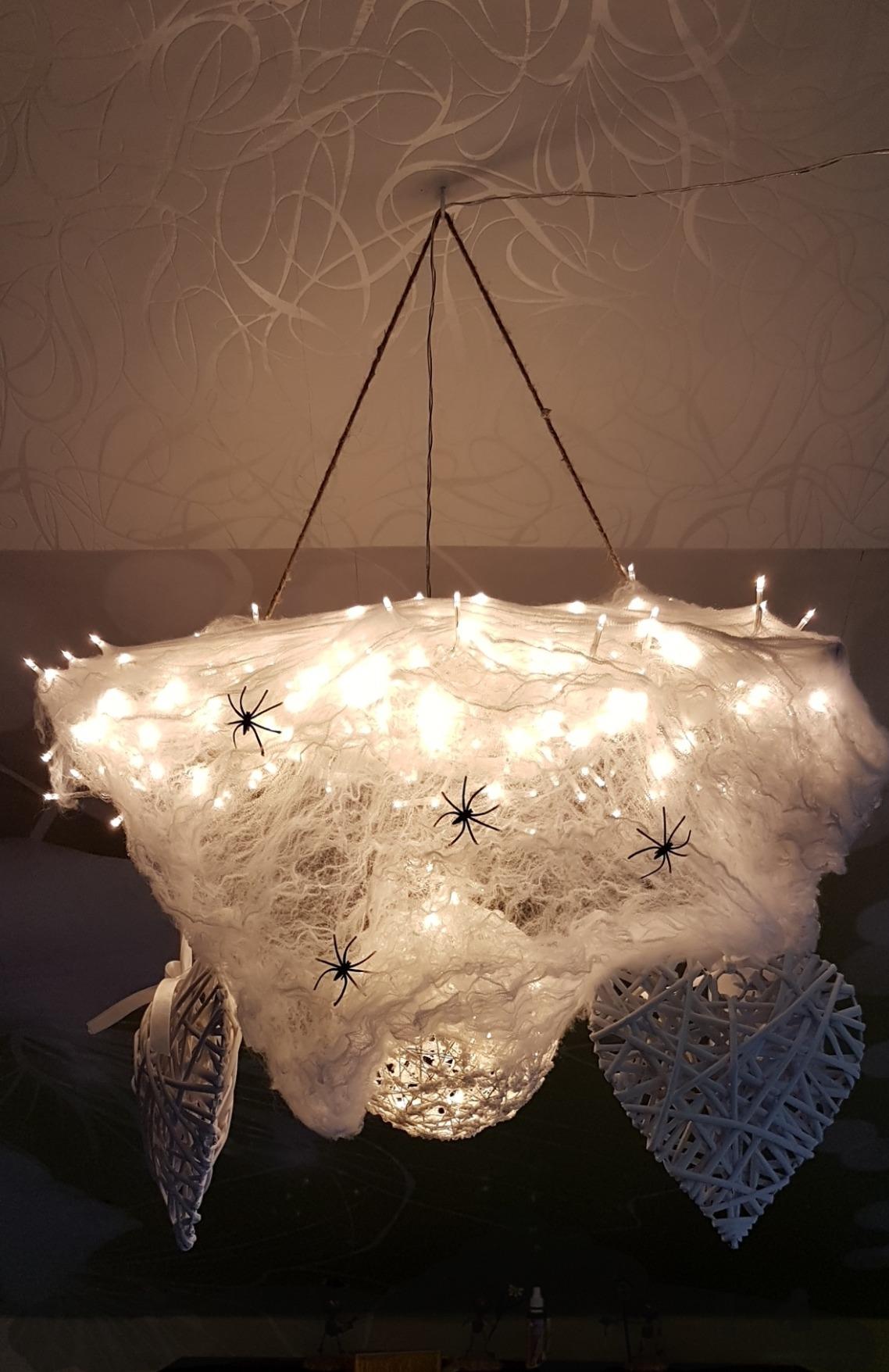 Lunartec Licht-Dekoration Cluster Lichterkette 300 LED warmweiß 8m