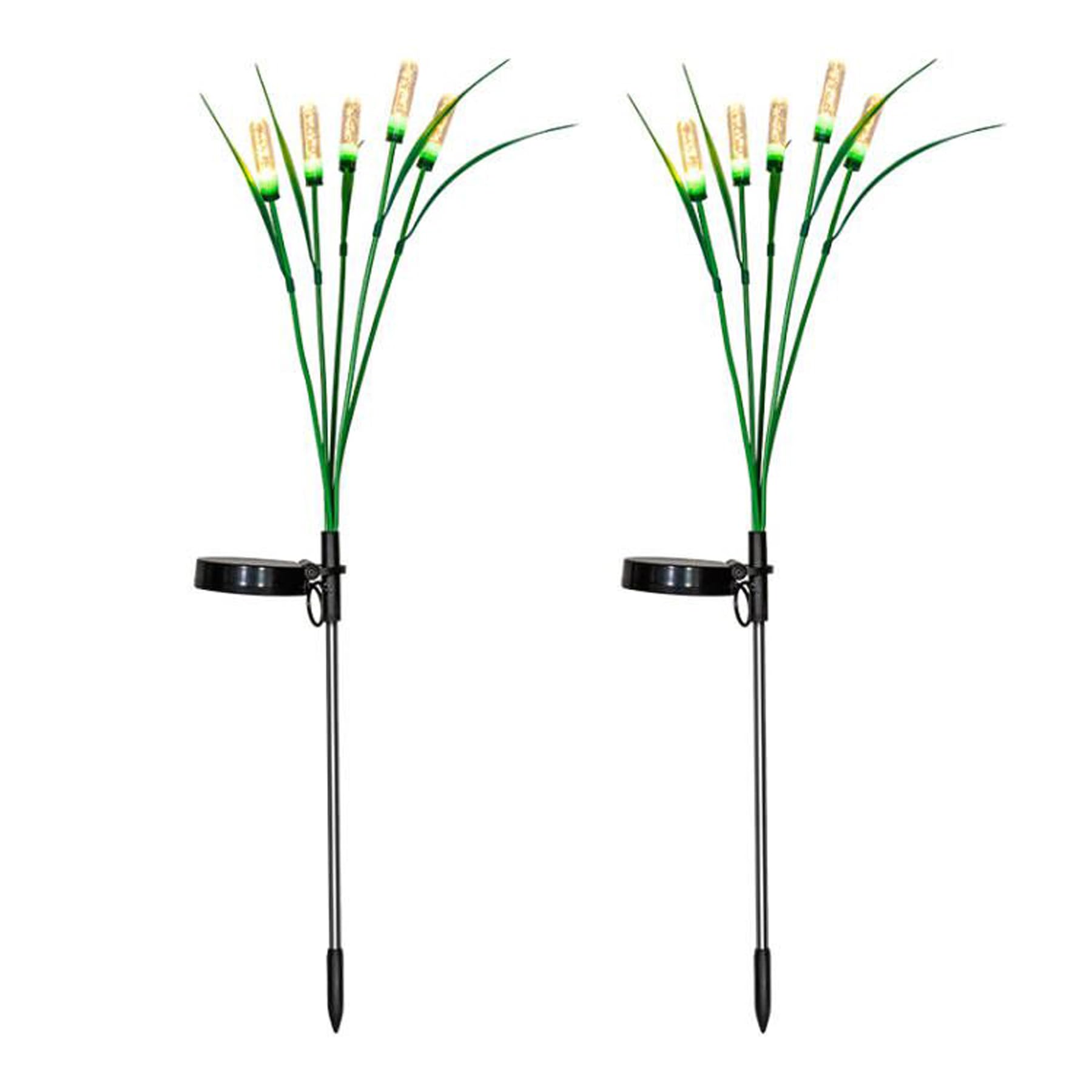 Bxroiu Solar Laterne warmweiß 2er Set für Garten