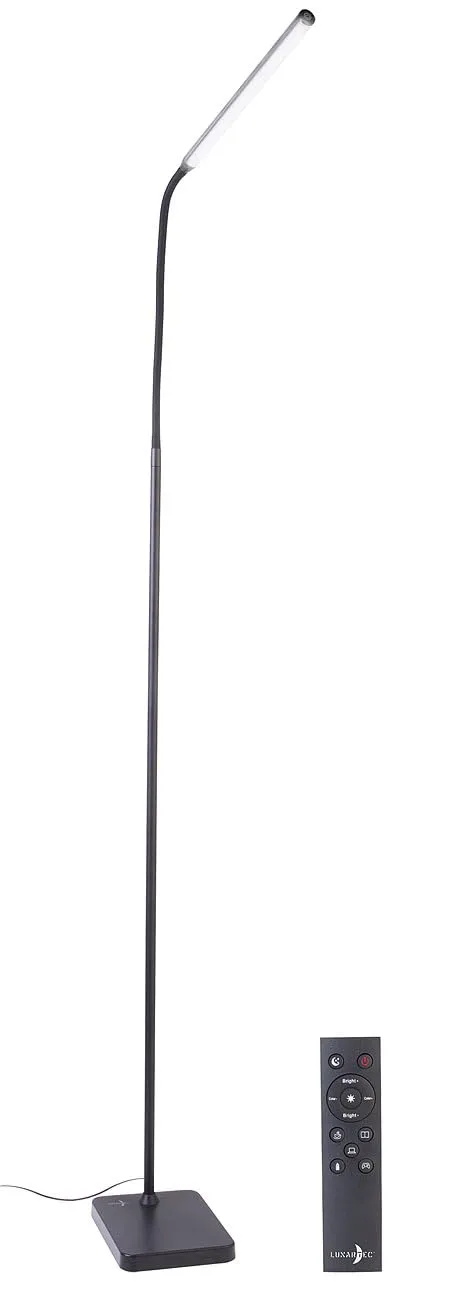 Lunartec CCT LED-Stehlampe Schwarz 860 Lumen