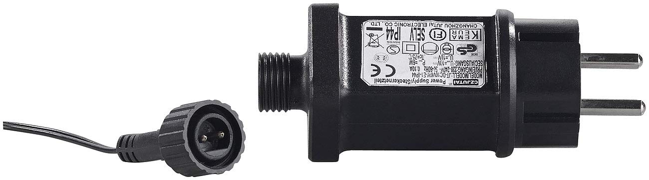Lunartec Licht-Dekoration Schnee-Projektor LED-Kugellampe weiß IP44