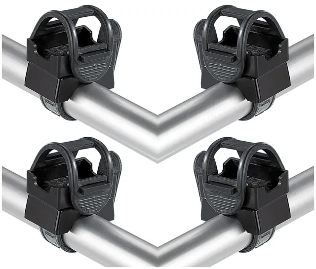 Lunartec Taschenlampen Universal-Halterung 4er-Set 360° drehbar