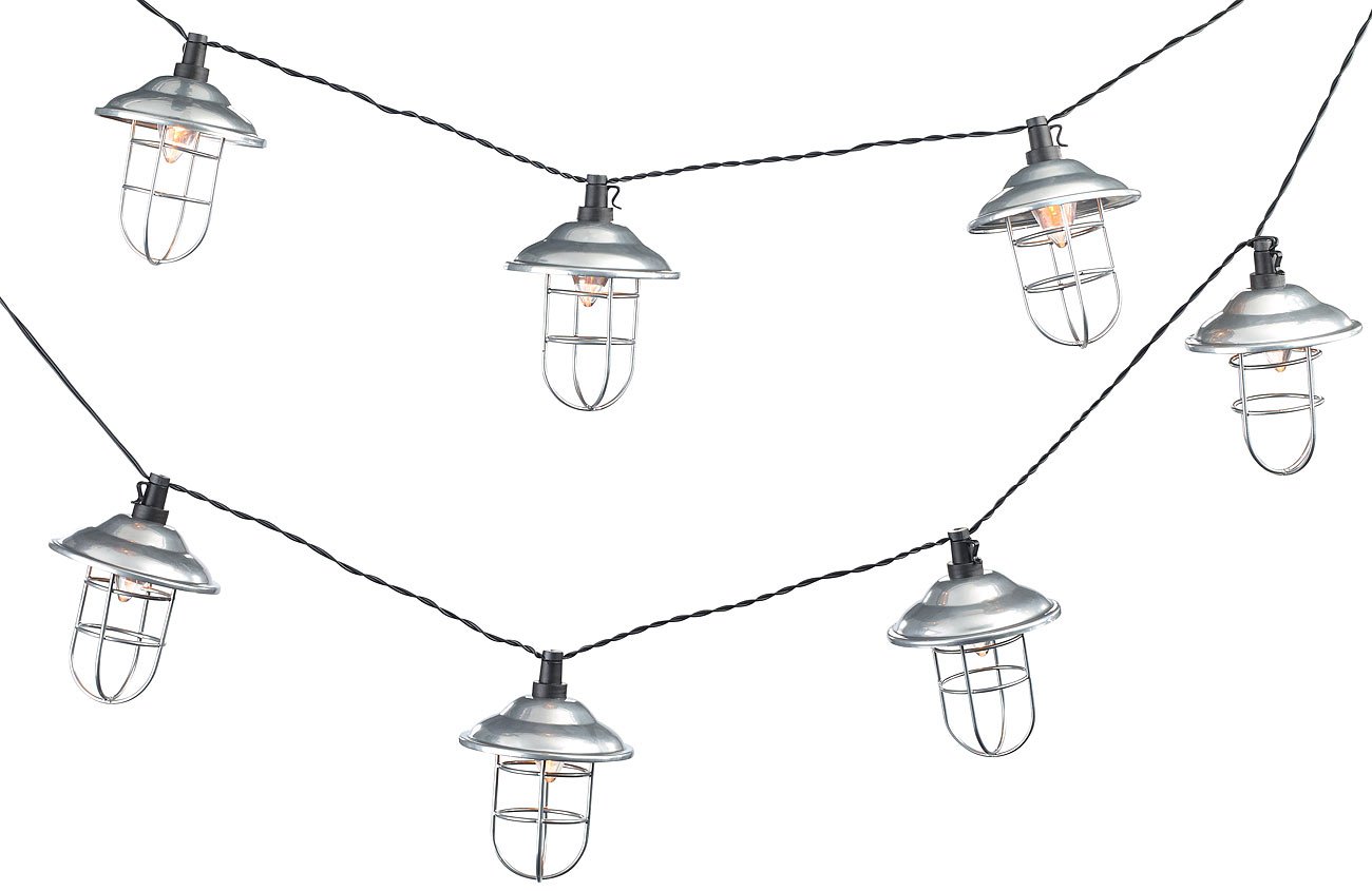 Lunartec Solar-Lichterkette 10 Laternen warmweiß 3,6 m