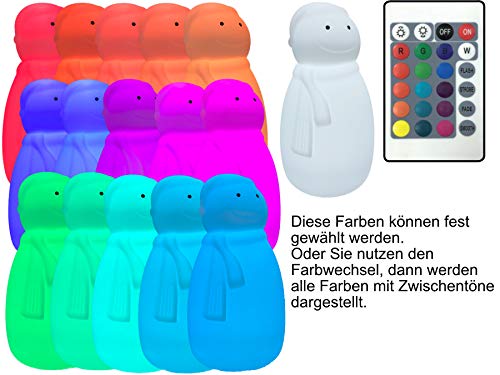 Bonetti LED Lichterketten Schneemann Dekofigur 40cm RGBW