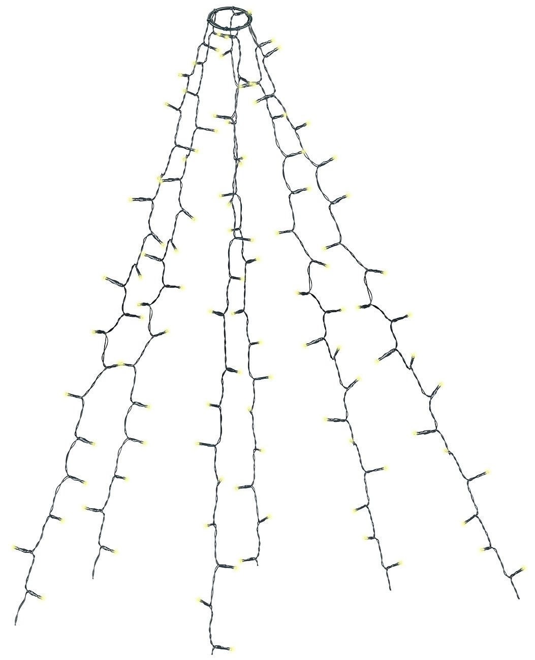 Lunartec Licht-Dekoration Überwurf-Lichterkette 240 LED Ring