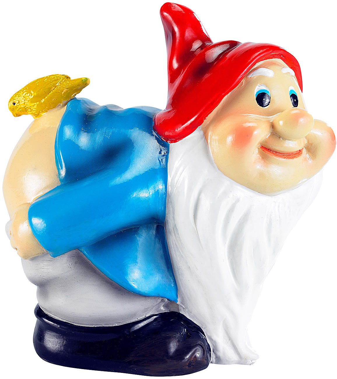 Lunartec Licht-Dekoration Gartenzwerg Malik 14,5 cm