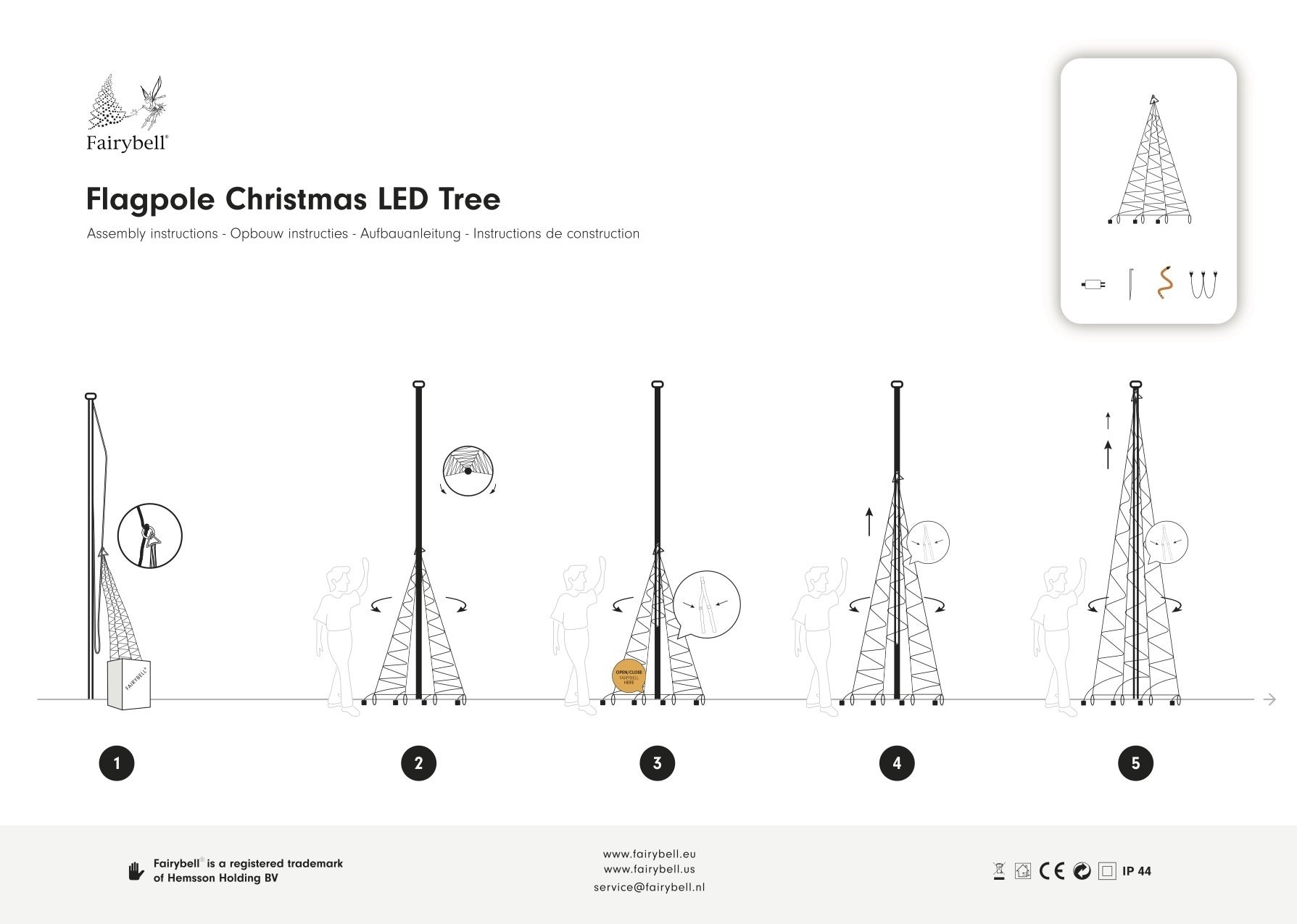 Fairybell Standard 10 Meter 4000 LED Lichterbaum warmweiß