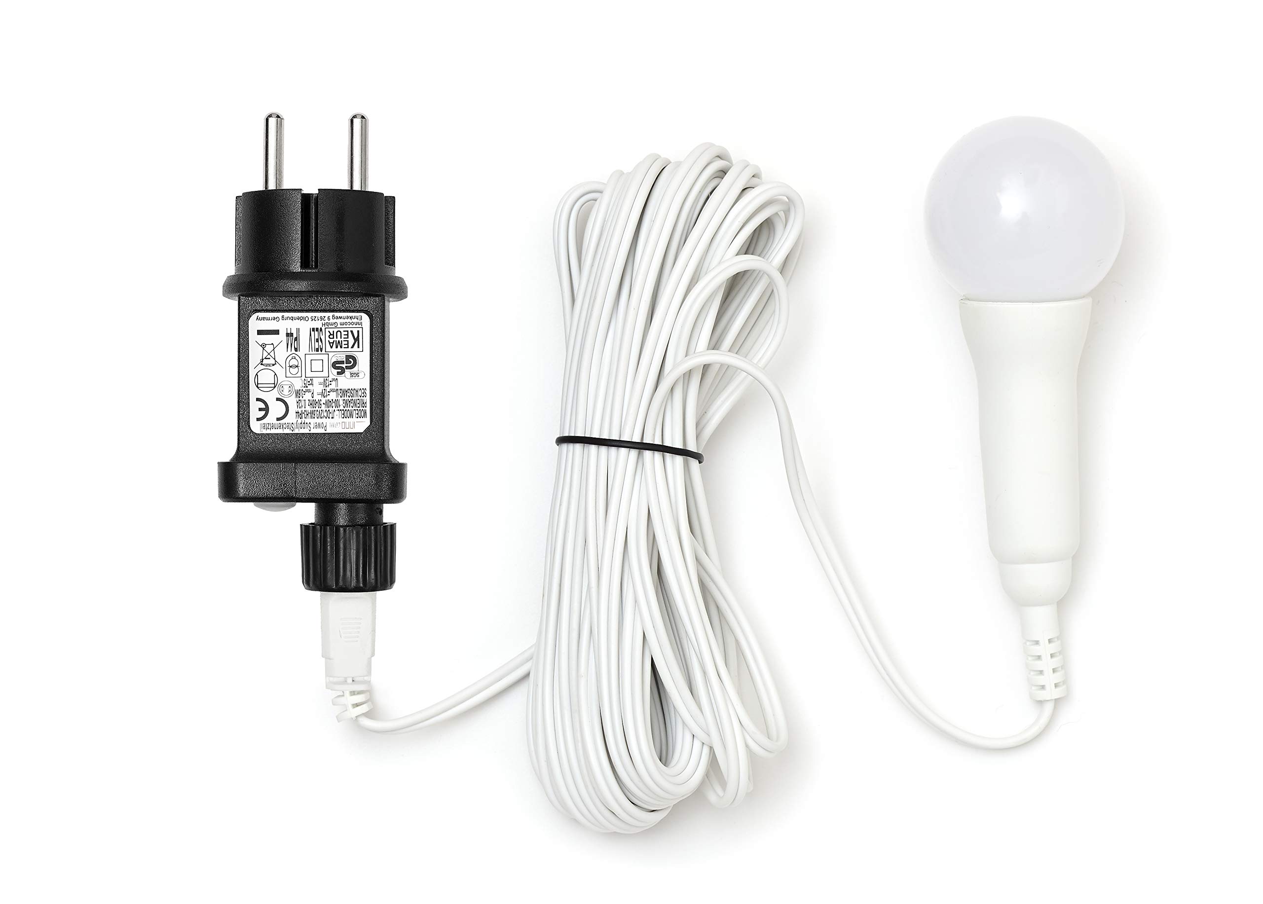 Bonetti 3D Leuchtstern 57cm weiß mit Netzstecker warmweiß