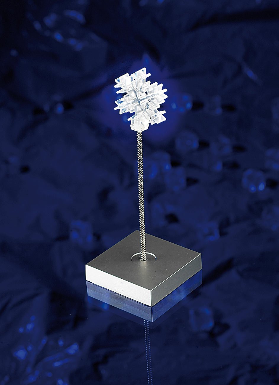 Lunartec Eiskristall LED-Dekoleuchte batteriebetrieben weiß
