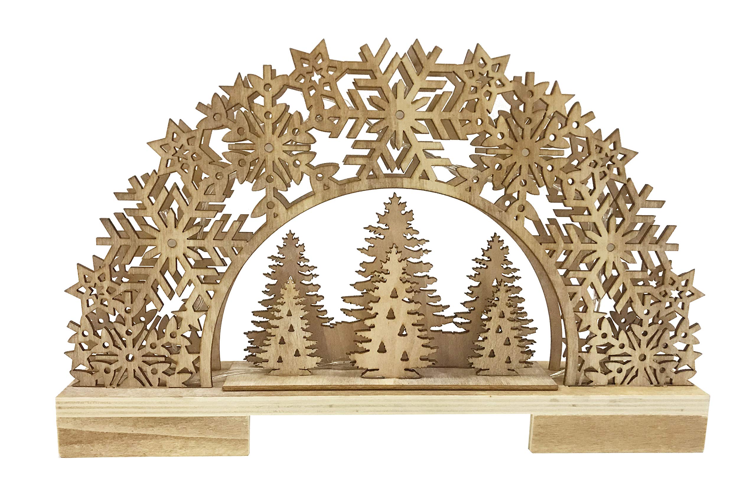 Bonetti Light arches Lichterbogen Holz Tannenbäumchen 8 LED
