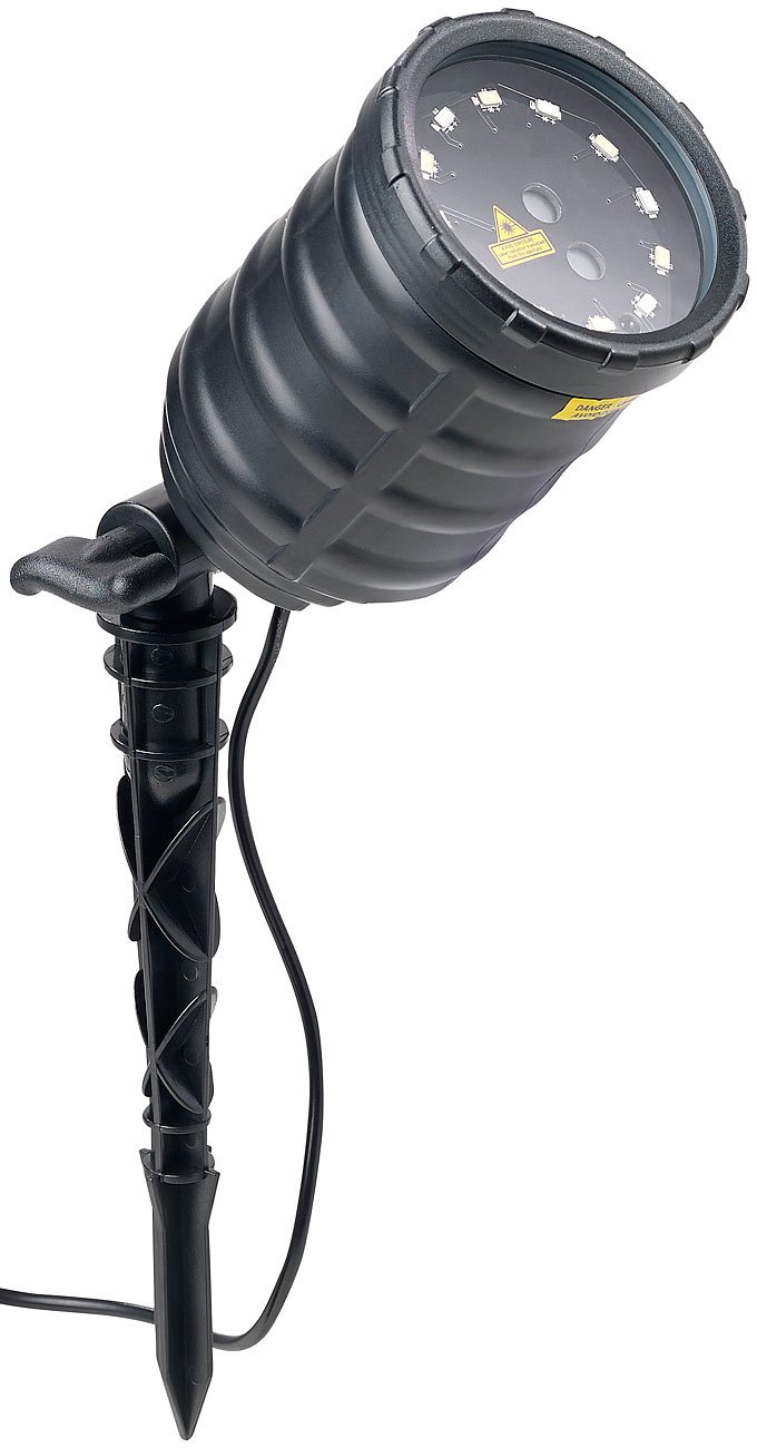 Lunartec Licht-Dekoration Laser-Projektor LP-500 IP65