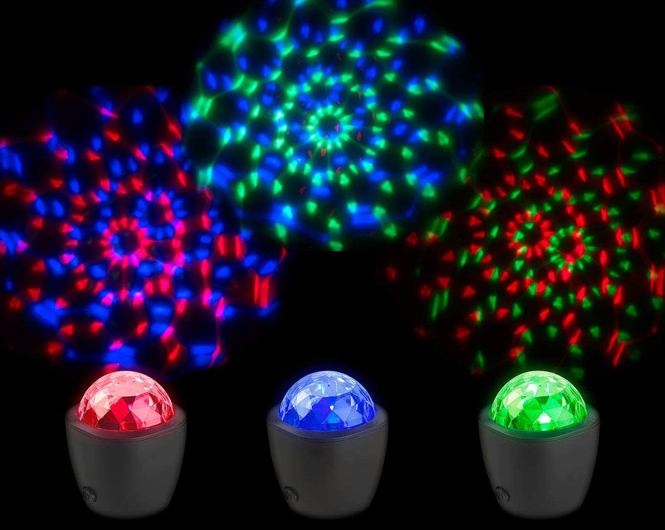 Lunartec Licht-Dekoration Mini-Disco-Licht RGB USB RGB