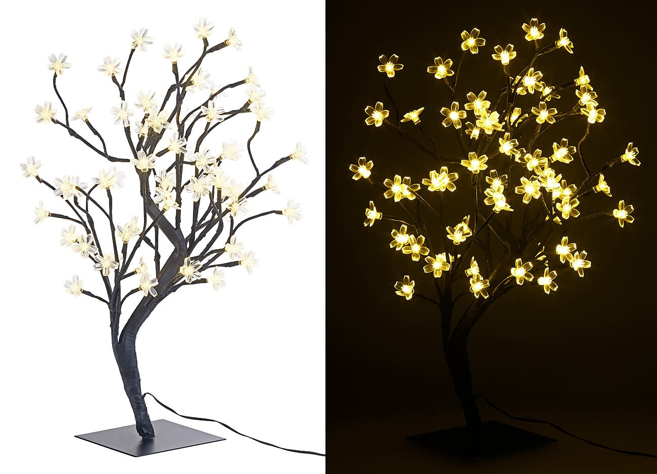Lunartec Außenbeleuchtung LED Bäumchen 45 cm warmweiß