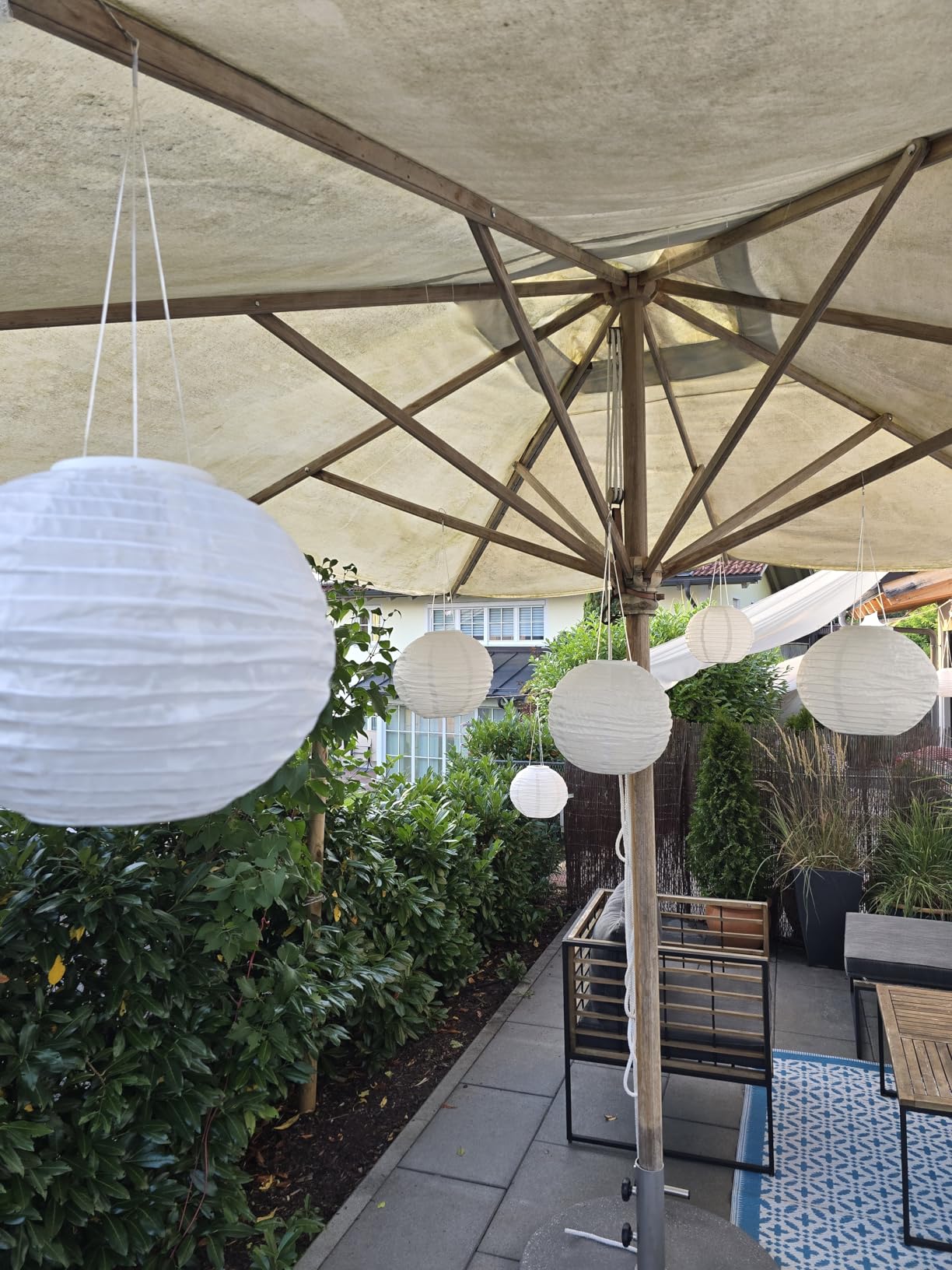 Lunartec Licht-Dekoration Solar-Lampions 12er warmweiß 30cm