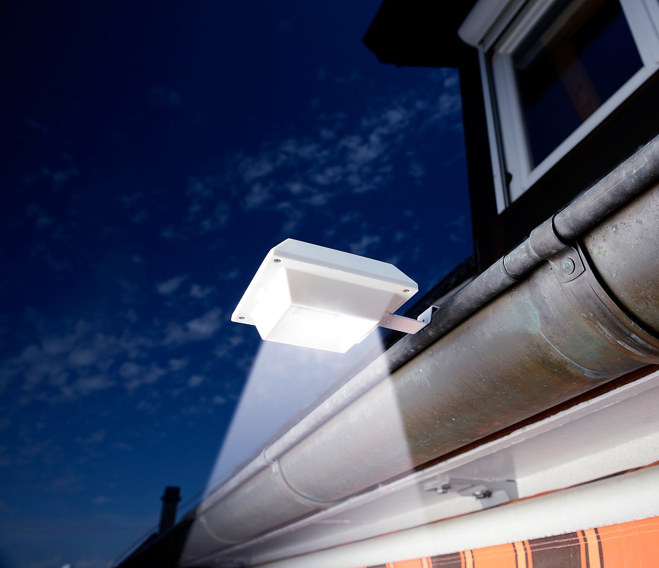Lunartec Außenbeleuchtung Dachrinnen Solarlampe LED 3er-Set