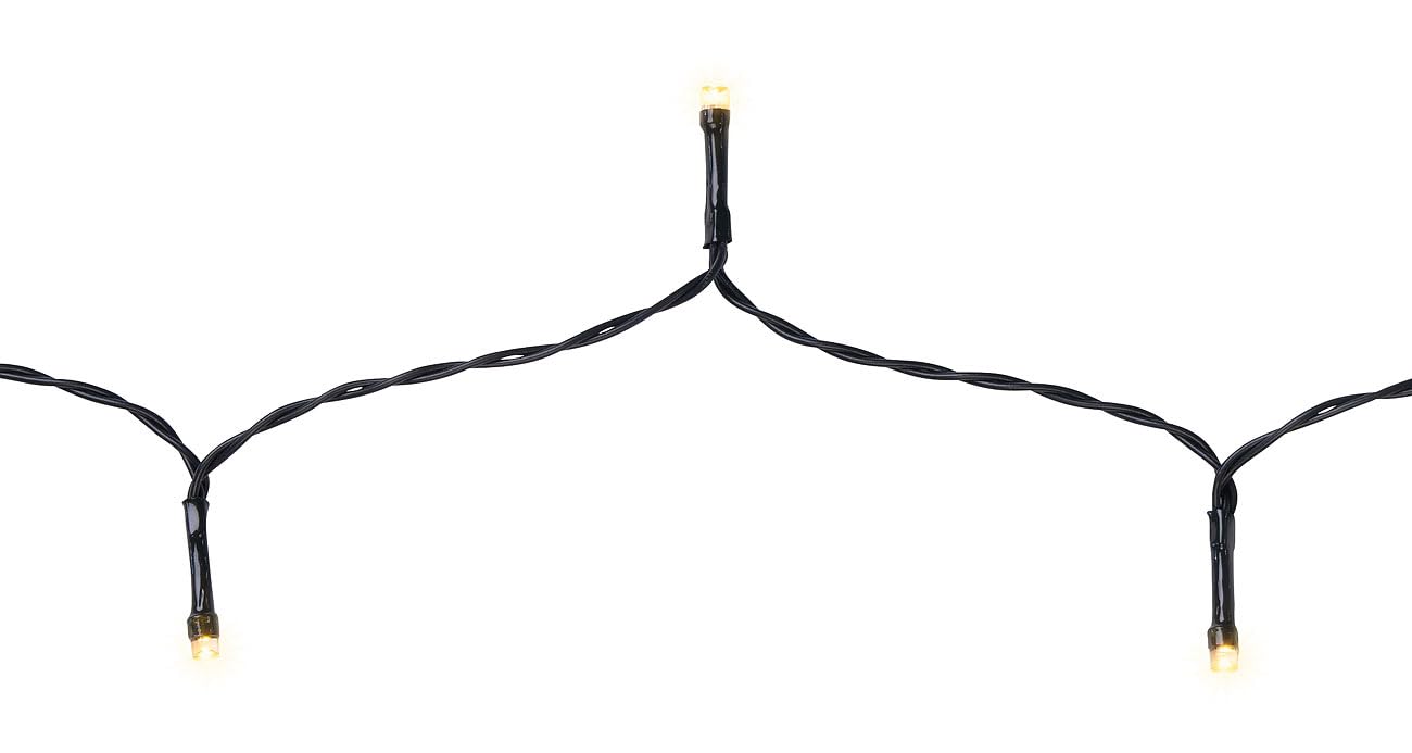 Lunartec Licht-Dekoration Lichtervorhang 400 LEDs 2,5 m warmweiß