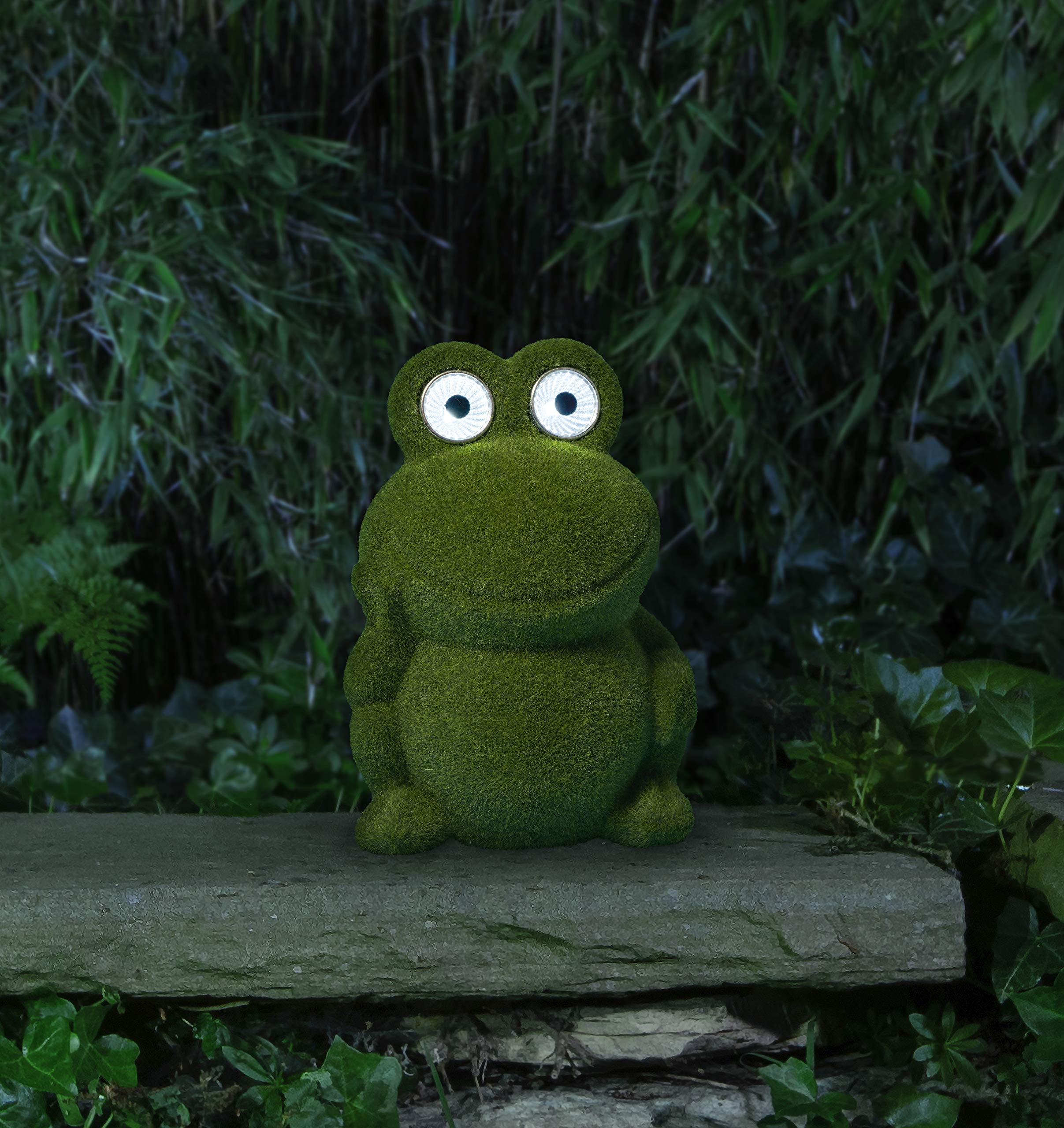 Bonetti Solar Lights Dekofigur 2er-Set Frosch & Hund