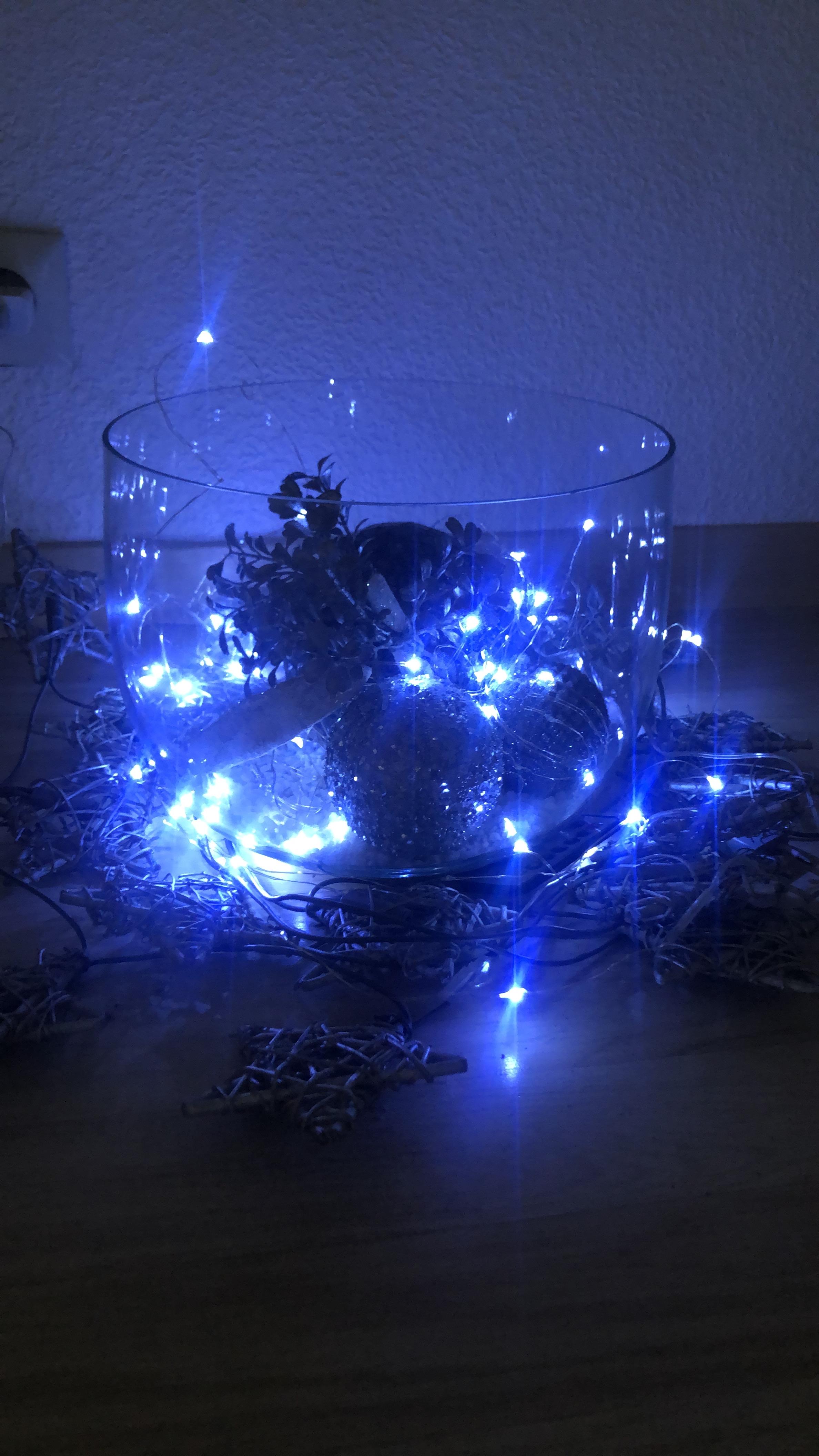 Bxroiu USB Lichterkette 10 m 100 LED Draht Warmweiß 2er