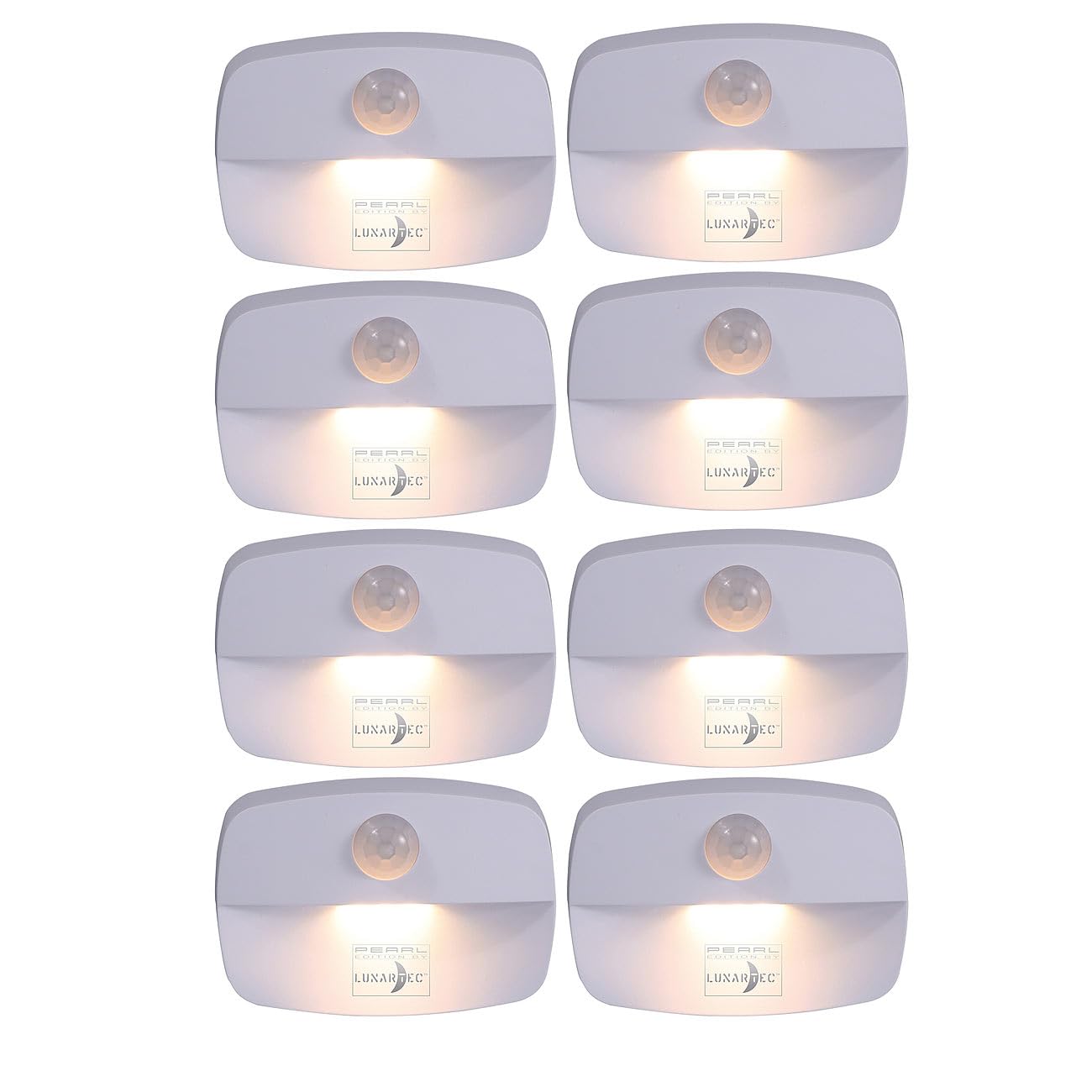 Lunartec Innenbeleuchtung LED-Nachtlicht 8er-Set warmweiß