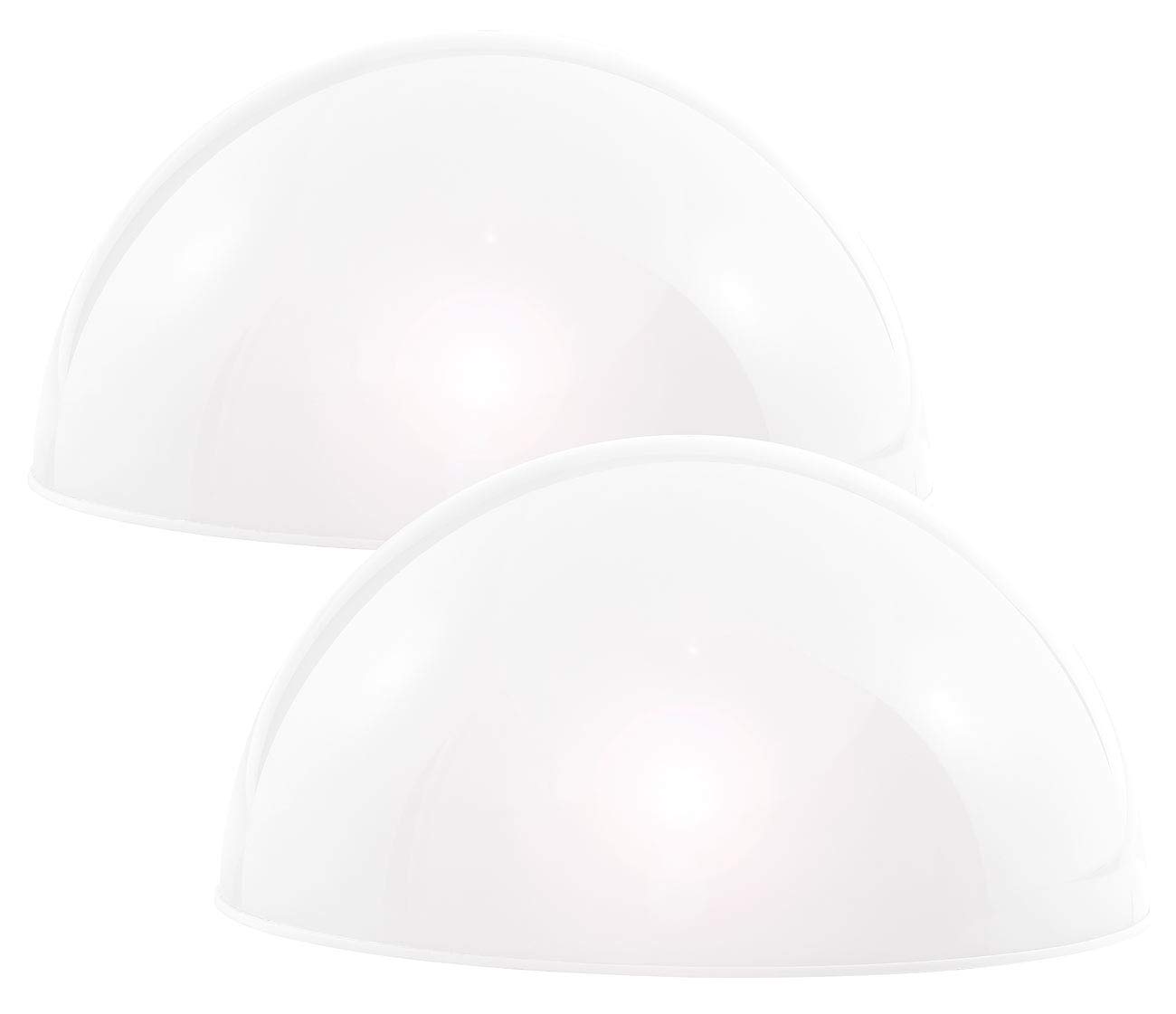Lunartec Außenbeleuchtung Solar-Halbkugel weiß 2er-Set 20 cm