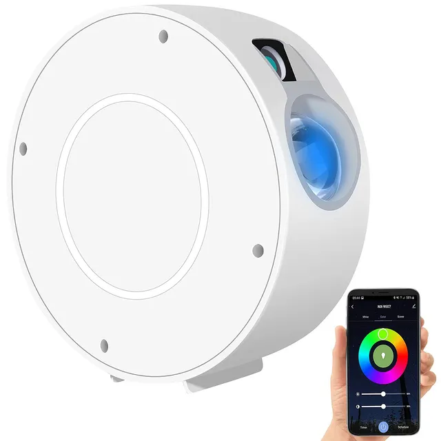 Lunartec Licht-Dekoration Sternprojektor RGB mit App Timer
