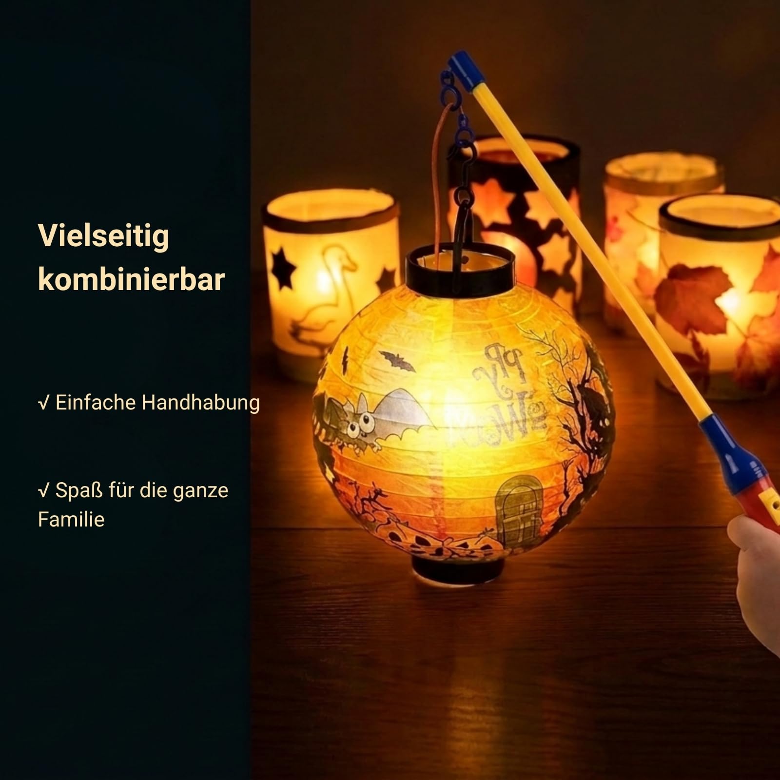 Koopower Lantern Sticks Laternenstab 6er mit O-Haken warmweiß