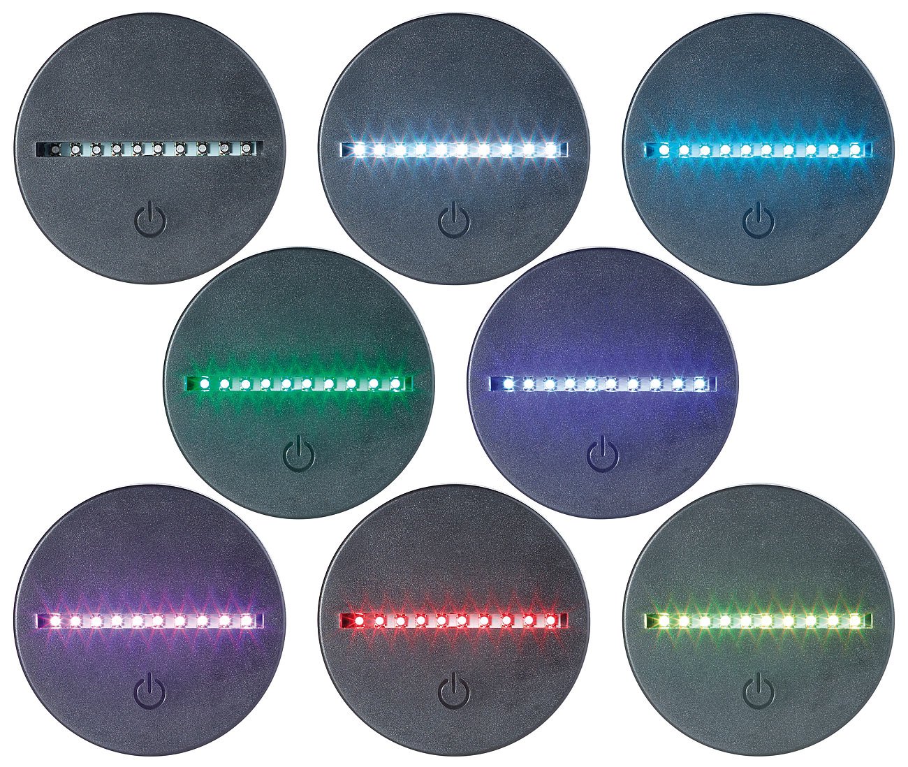 Lunartec Leuchtmittel LS-7.3D Lichtsockel 7-farbig USB