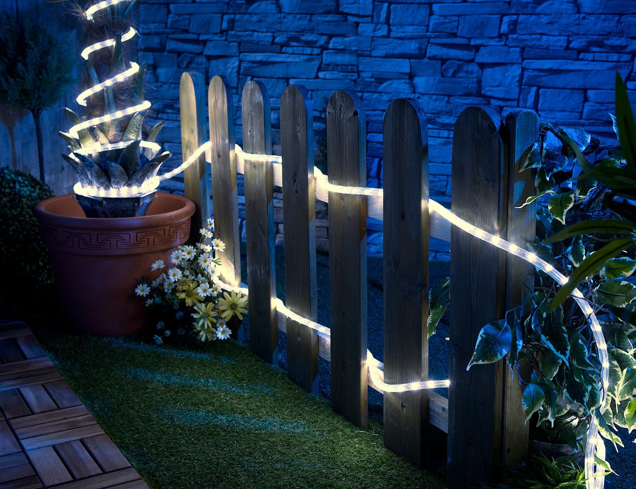 Lunartec Licht-Dekoration LED Lichtschlauch 20 m 720 LEDs