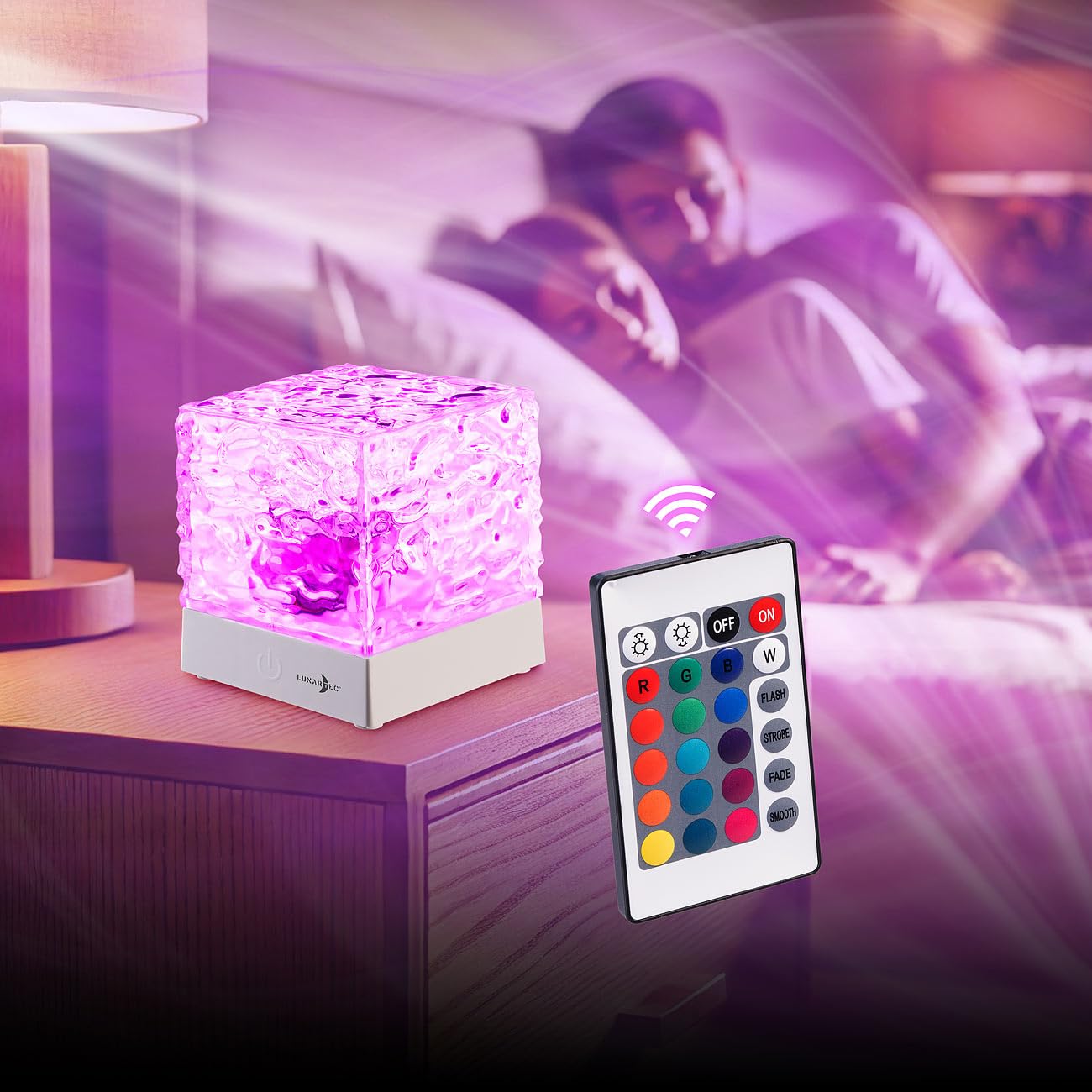 Lunartec 2er Sternenhimmel-Projektor RGB Fernbedienung