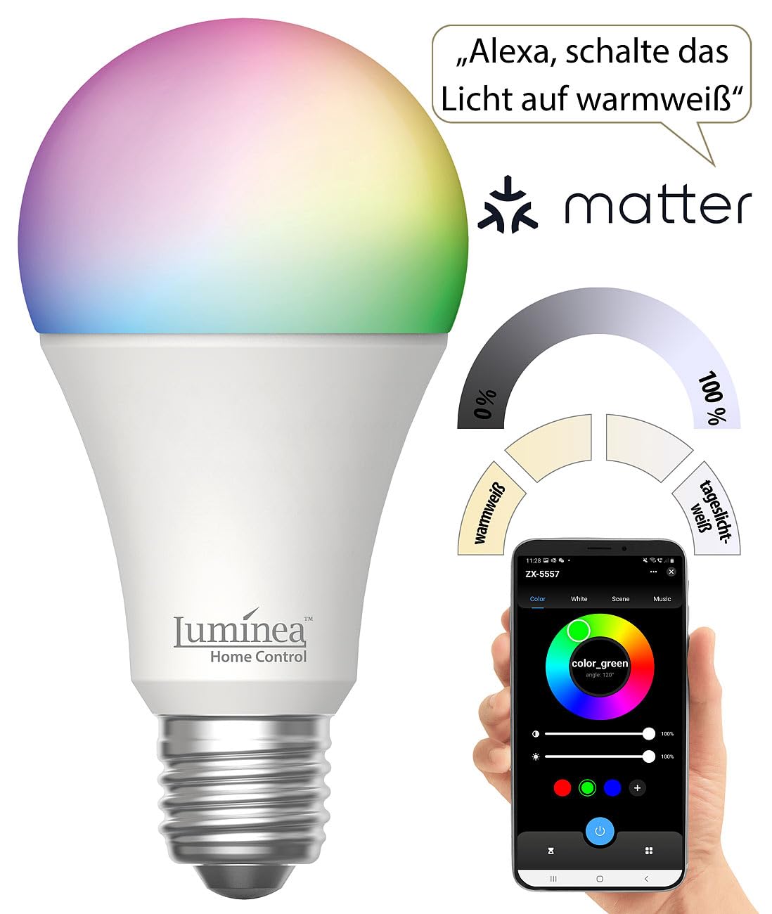 Lunartec Innenbeleuchtung 2er-Set Standleuchte WLAN Bewegungsmelder