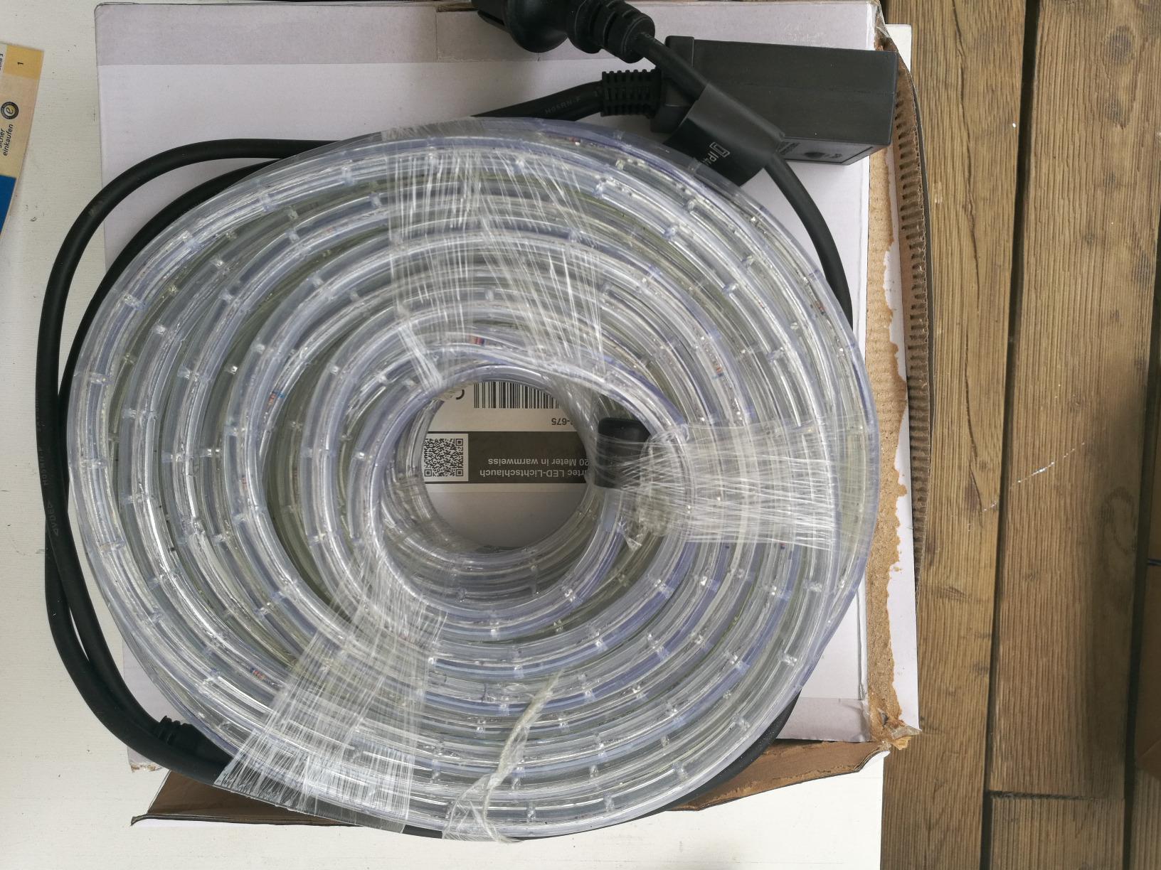 Lunartec Licht-Dekoration LED Lichtschlauch 20 m 720 LEDs