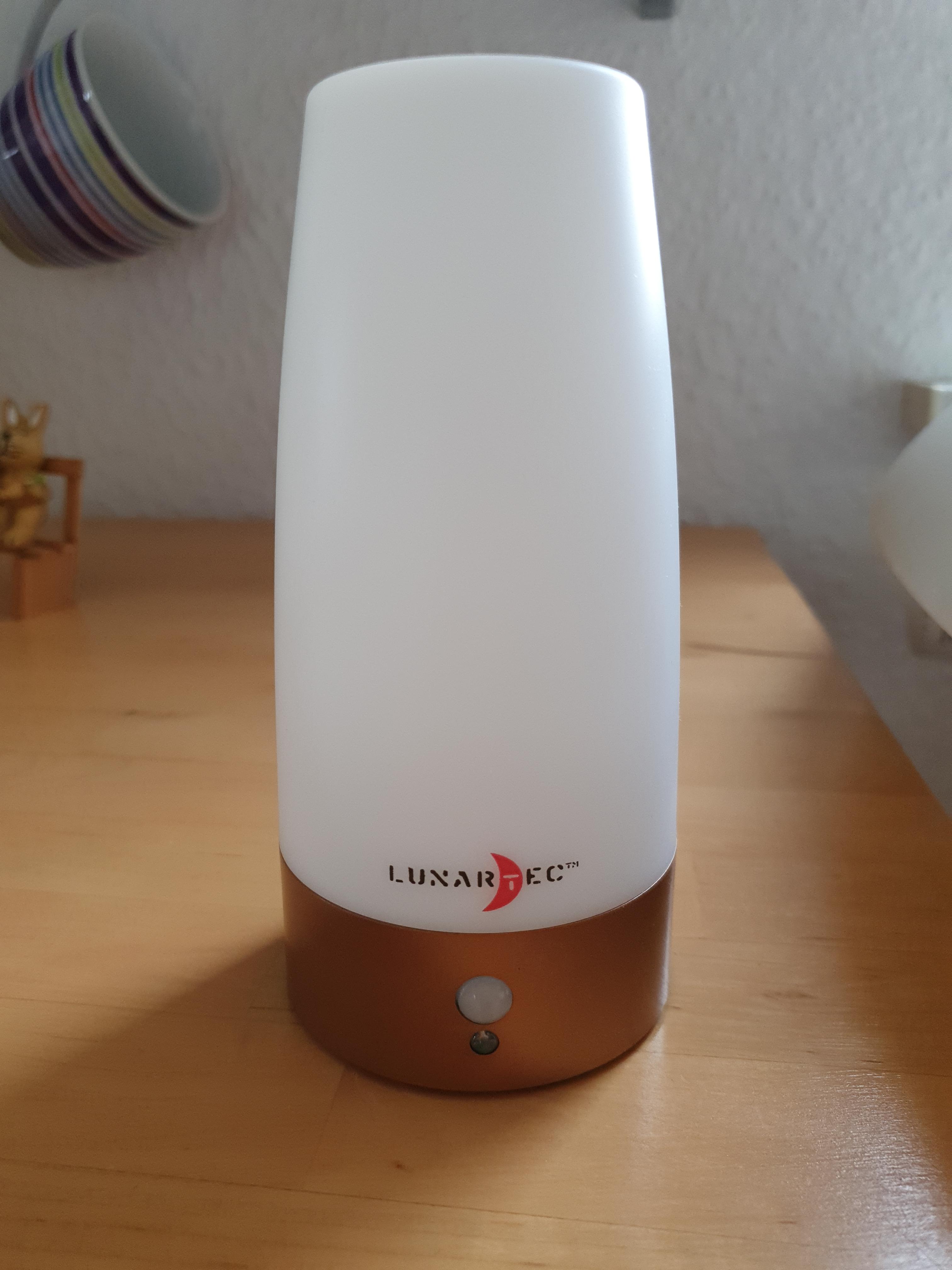 Lunartec LED-Tischlampen 2er-Set mit Bewegungsmelder warmweiß