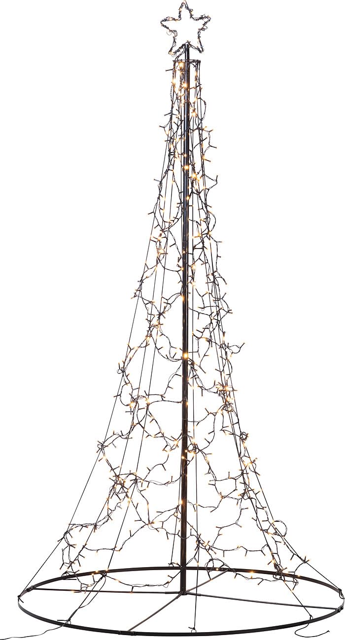 Lunartec Licht-Dekoration LED-Metall-Tannenbaum 250cm 740 LEDs