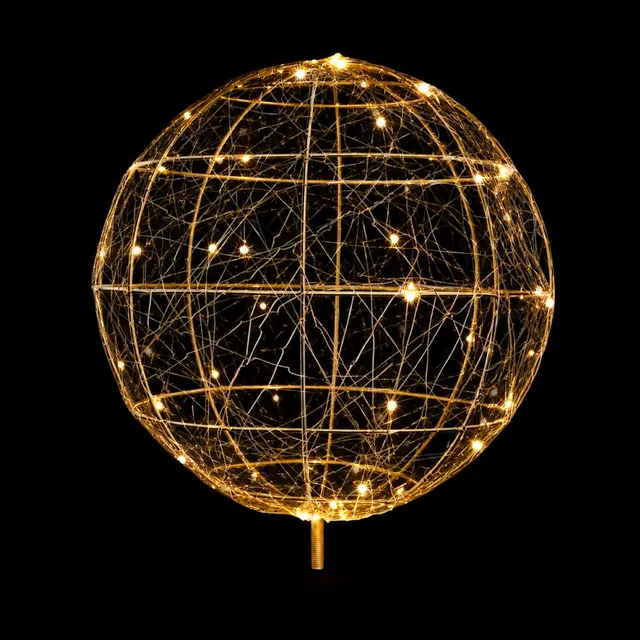 Fairybell Accessories Spitze Kugel gold 40cm warmweiß 300 LED