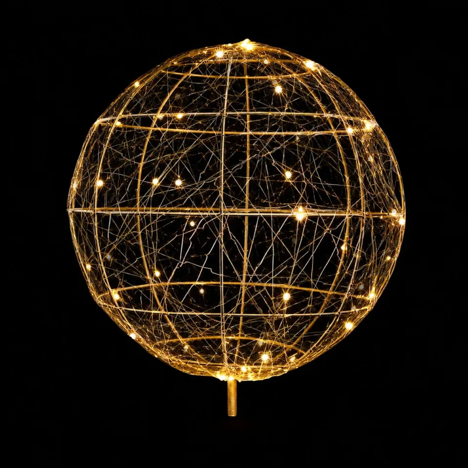 Fairybell Accessories Spitze Kugel gold 40cm warmweiß 300 LED