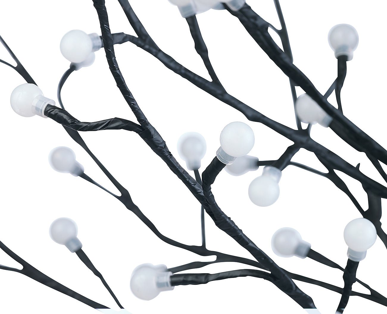 Lunartec Licht-Dekoration Solar-Lichterbaum 150cm 2er-Set weiß
