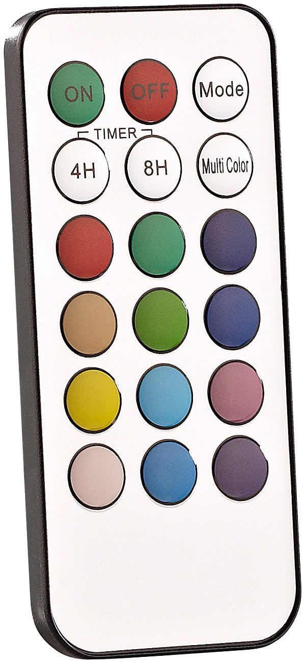 Lunartec Licht-Dekoration Baumkerzen RGB 20er-Set Timer