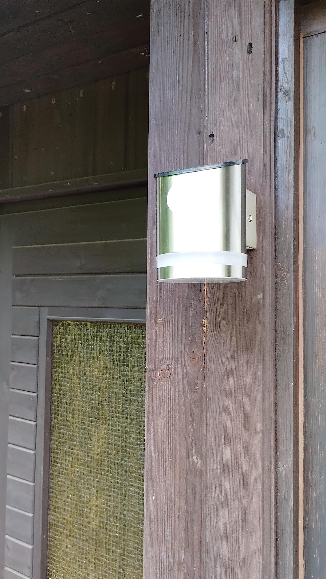 Lunartec Außenbeleuchtung Solar-Wandleuchte Edelstahl 50lm IP44