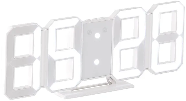 Lunartec LED-Uhren Jumbo-Digitaluhr Wand 28 cm mit Wecker