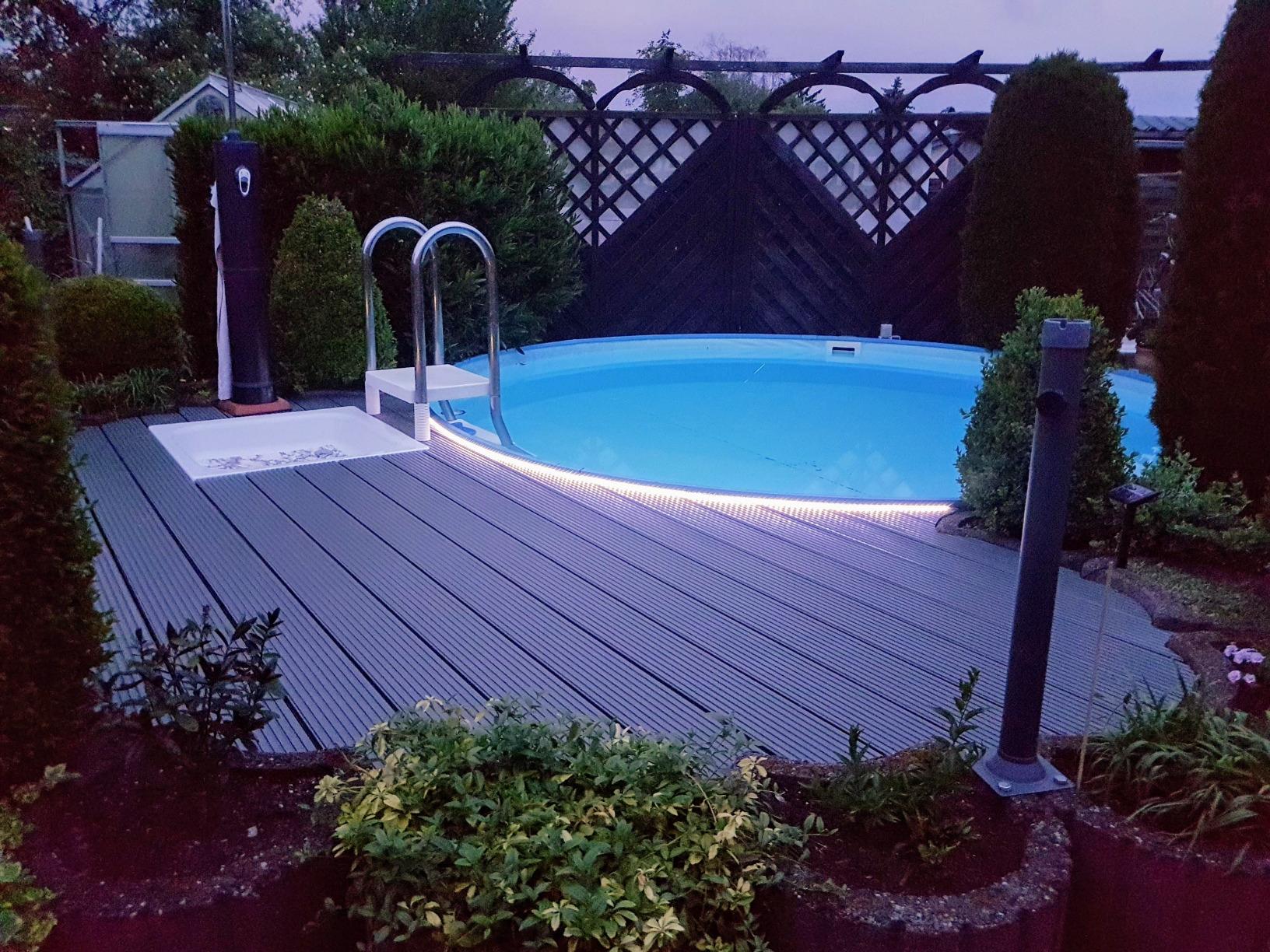 Lunartec Leuchtmittel Solar LED-Streifen 3 m 2er Set IP65
