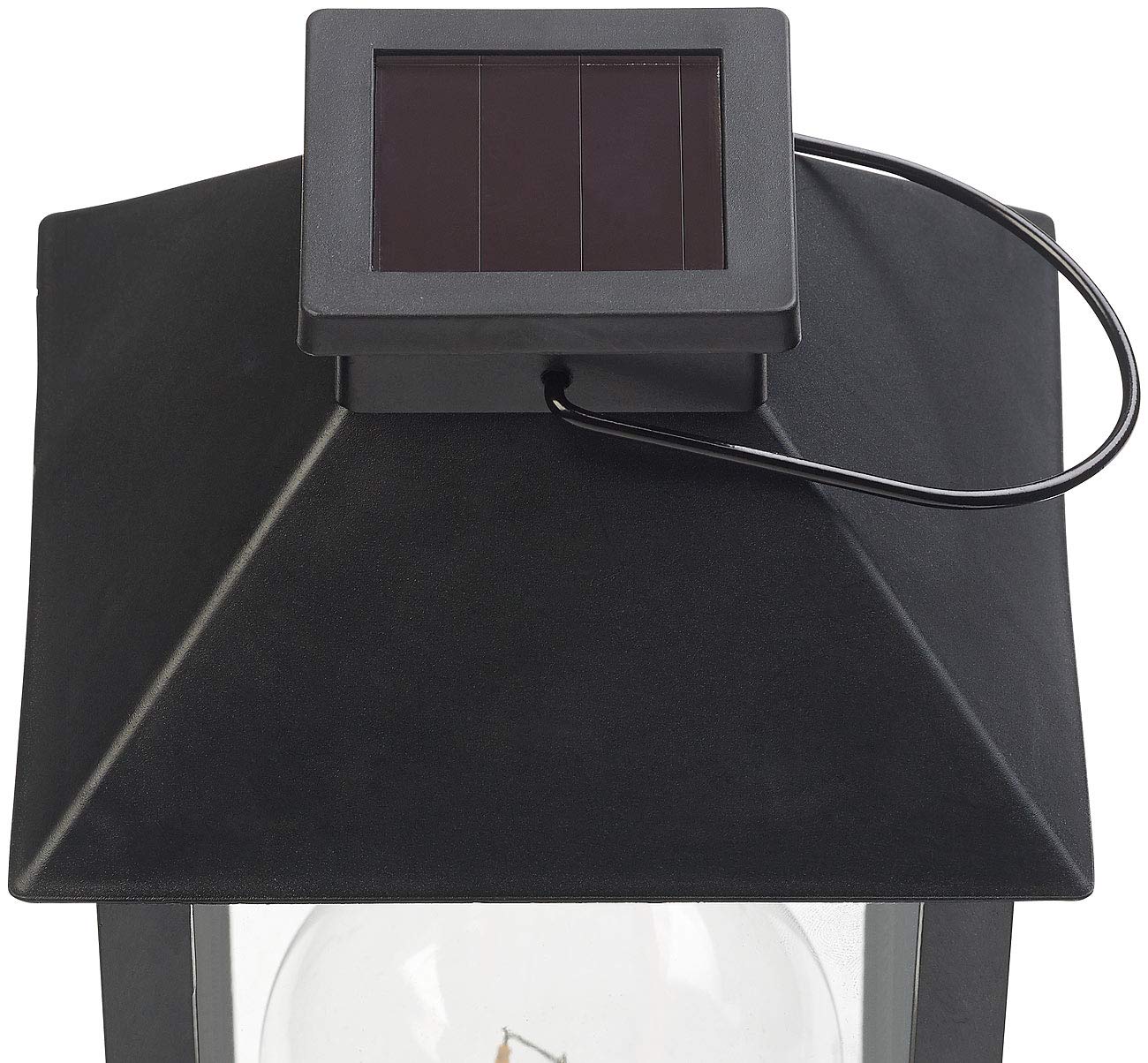 Lunartec Solar-Laterne LED warmweiß 2er-Set IP44