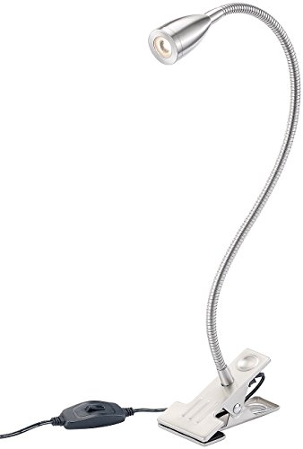 Lunartec Innenbeleuchtung Klemmlampe Schwanenhals LED 3W
