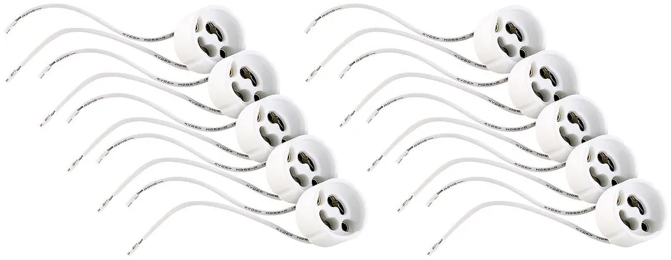 Lunartec Leuchtmittel GU10 Fassung Keramik 10er-Pack 100W