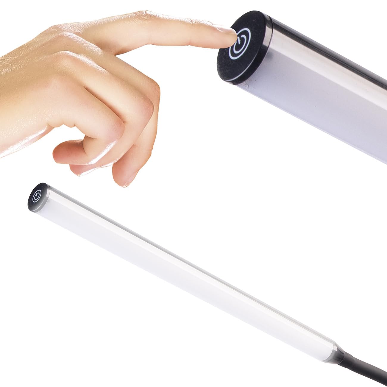 Lunartec CCT LED-Stehlampe Schwarz 860 Lumen