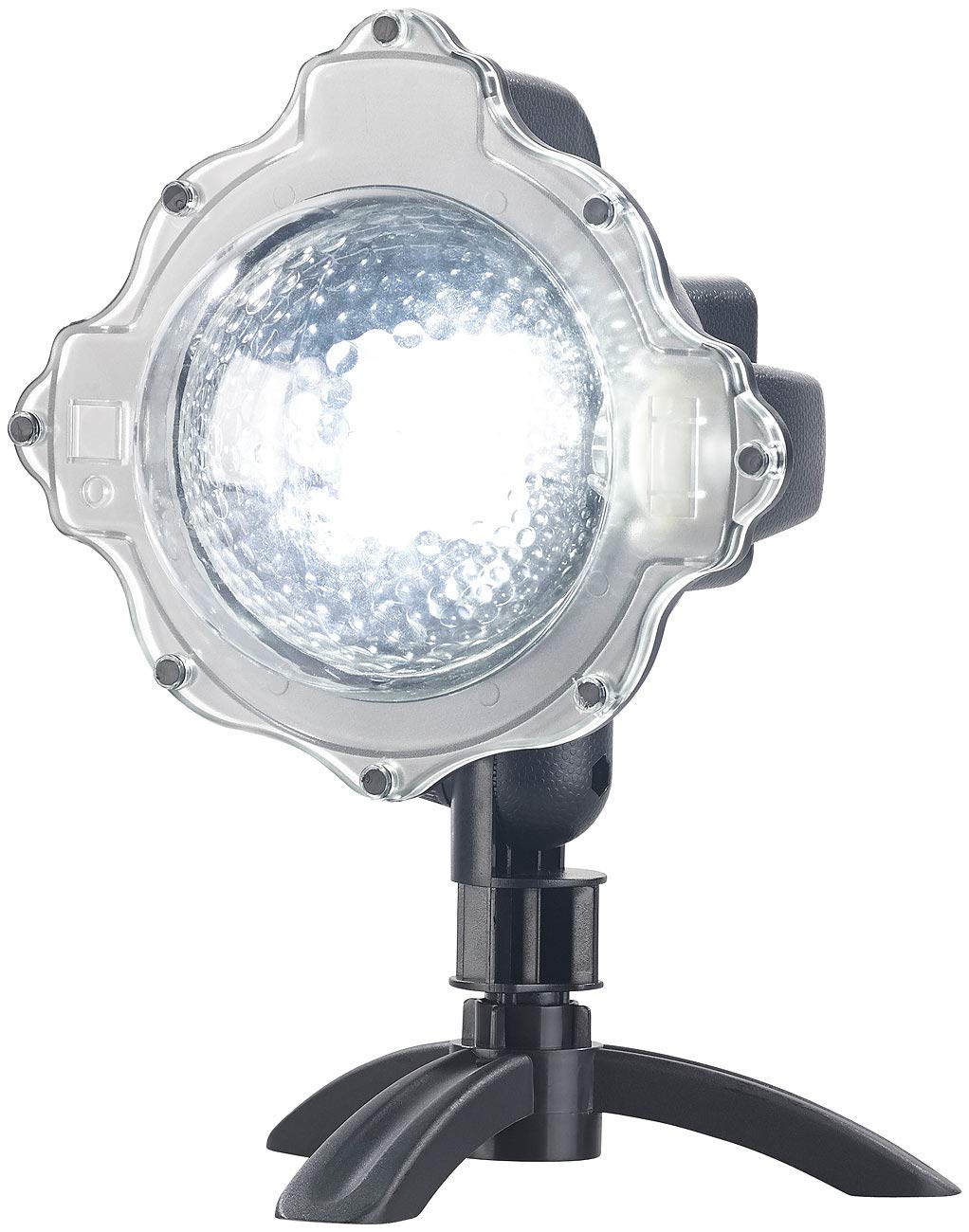 Lunartec Licht-Dekoration Schnee-Projektor LED-Kugellampe weiß IP44