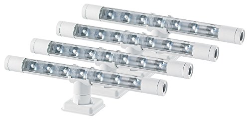 Lunartec Innenbeleuchtung 4in1 LED-Unterbauleuchte warmweiß weiß 4er-Set