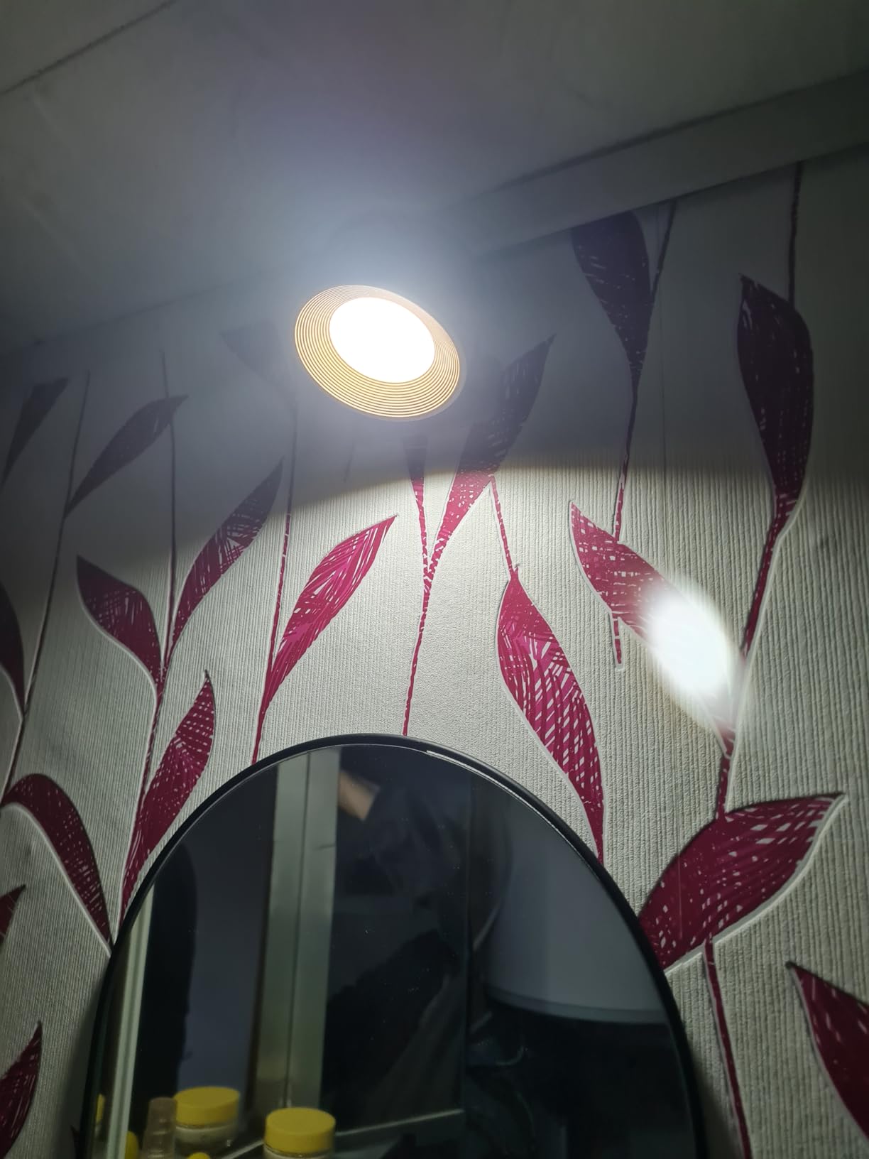 Lunartec Innenbeleuchtung LED-Wandlampe Pinie Akku dimmbar