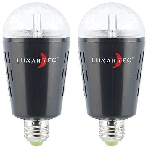 Lunartec Leuchtmittel Disco-LED-Lampe E27 2er-Set farbig