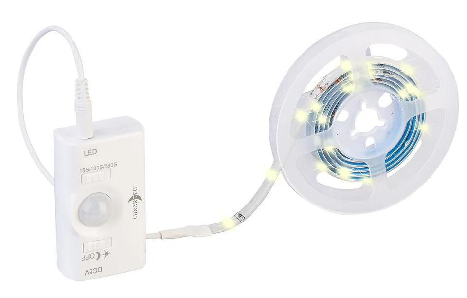 Lunartec Akku-LED-Streifen warmweiß 100cm mit Sensor