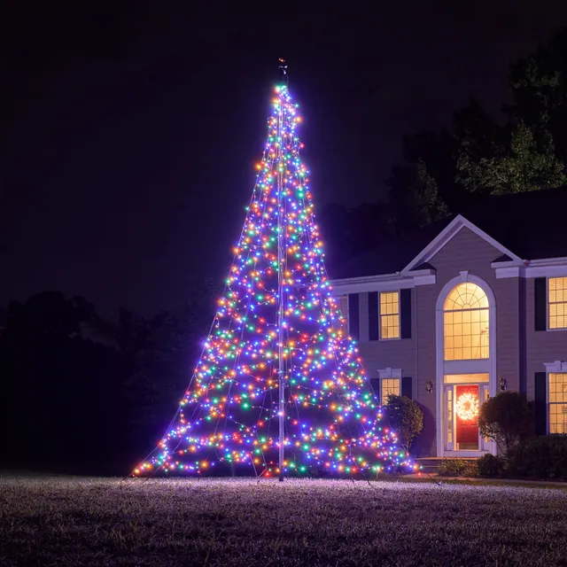 Fairybell Premium Fahnenmastbaum 6 m 1200 LED bunt