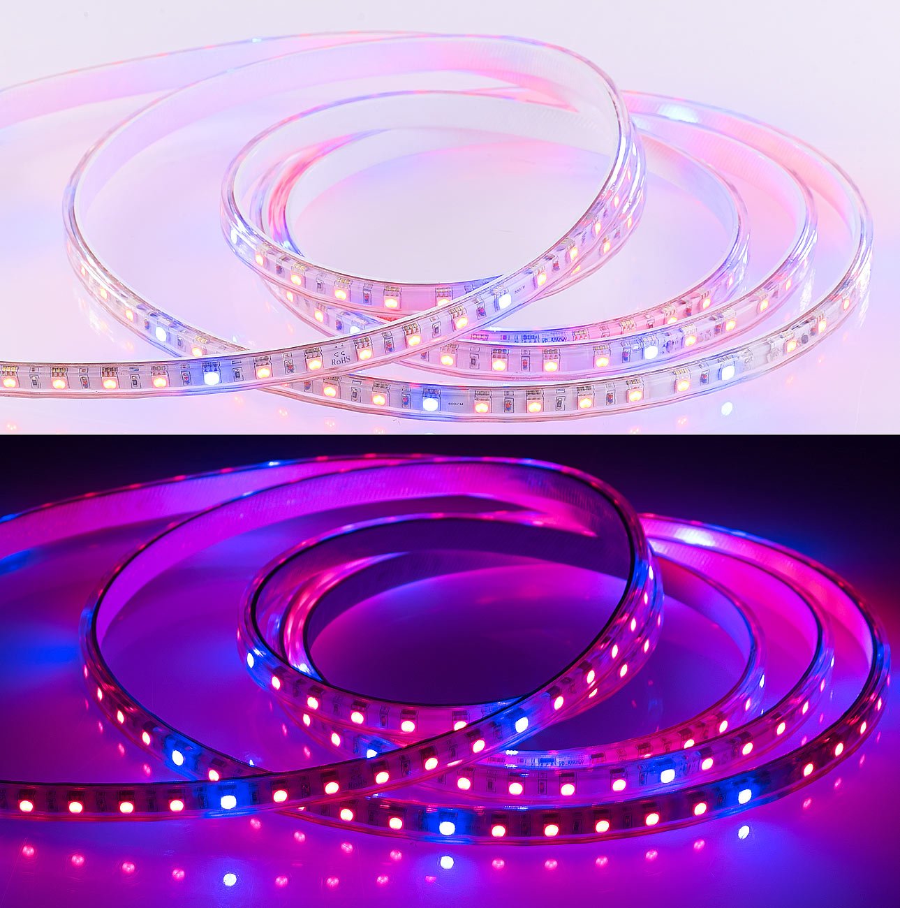 Lunartec Leuchtmittel LED-Pflanzenlicht Streifen 3 m rot-blau